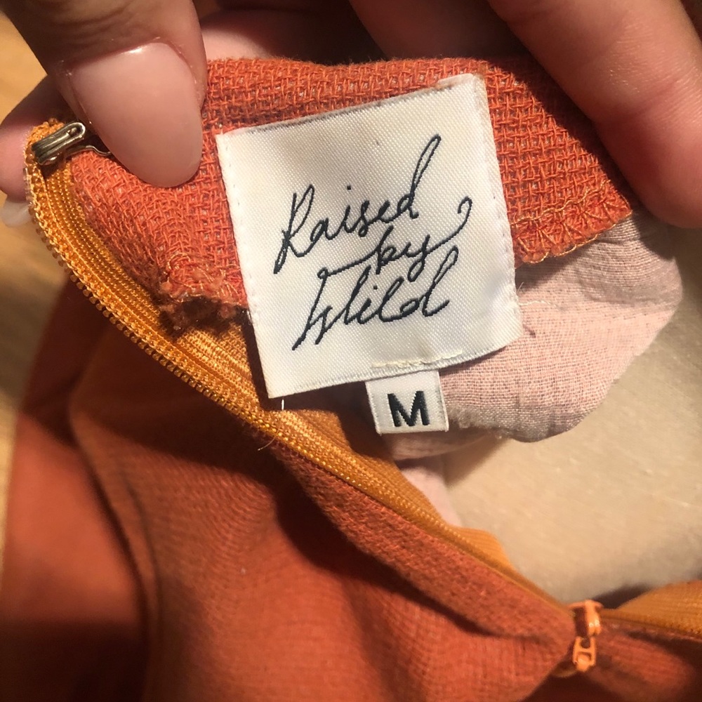 princess poly burnt orange spaghetti strap dress